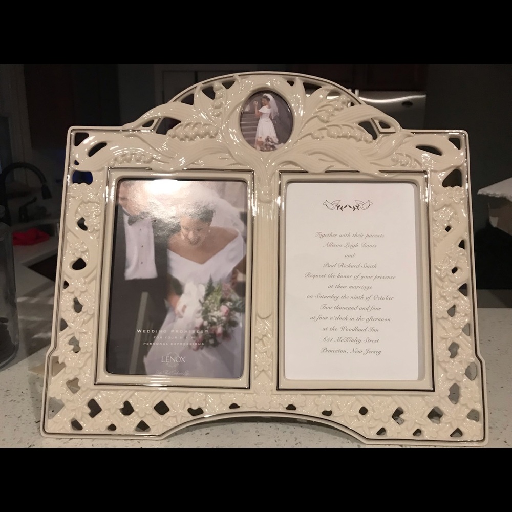 Lenox wedding promises 5x7  picture frame